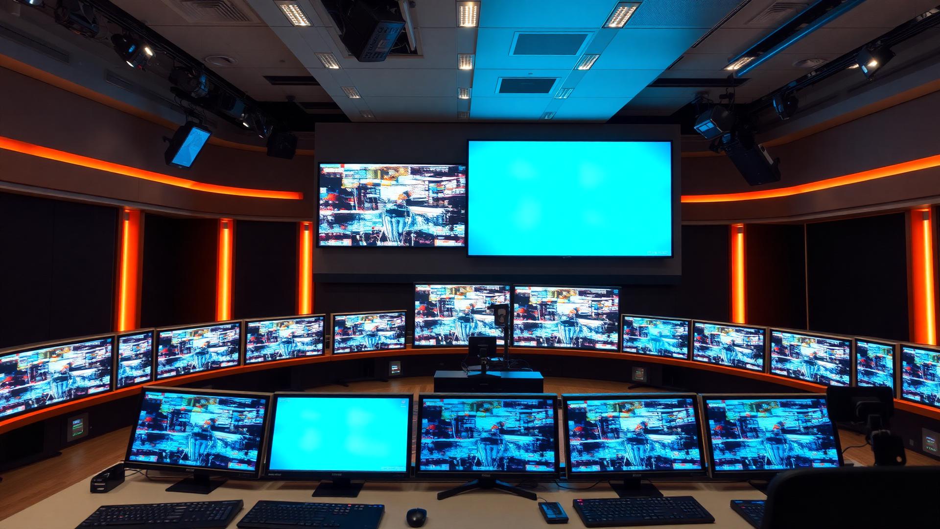 Broadcast control room